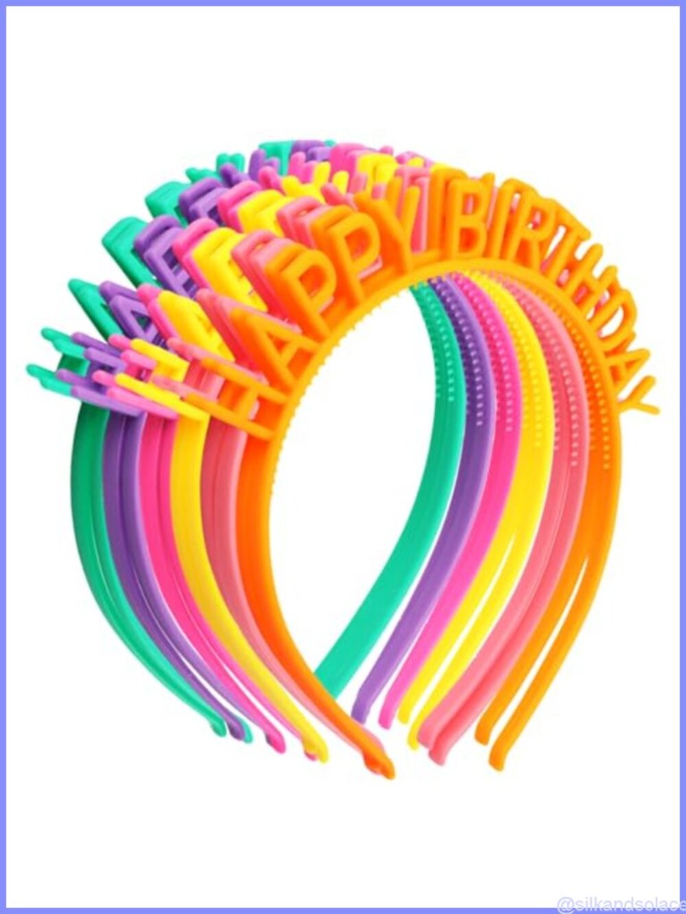 12PC Happy Birthday Cat Ear Headband Crown Tiara Party Gift Set